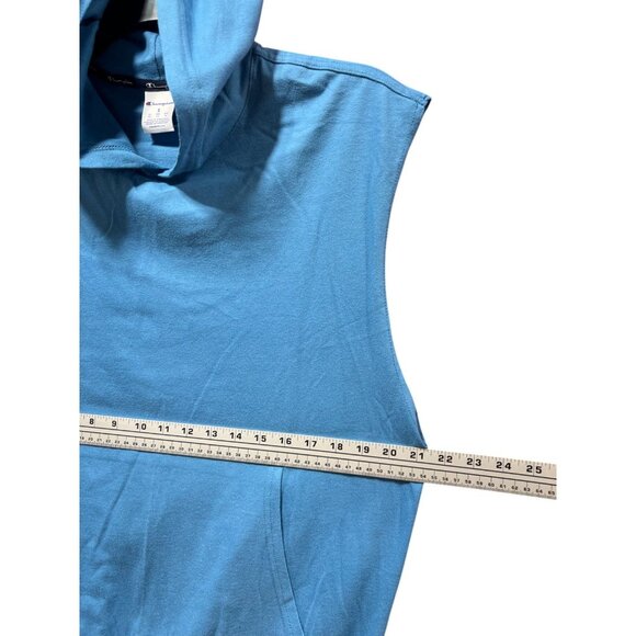 Champion - Men's Sleeveless Hoodie - Light Blue - Small - Picture 6 of 16